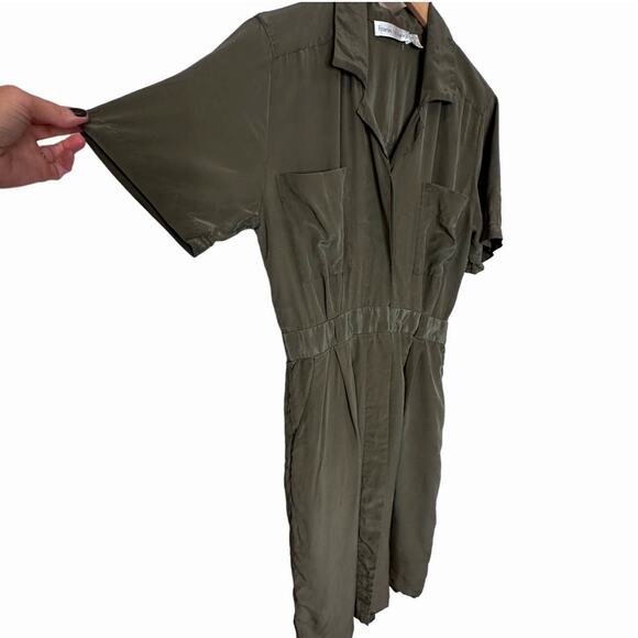 Vintage Frank Young 100% Silk Dress size 12 - Picture 3 of 5